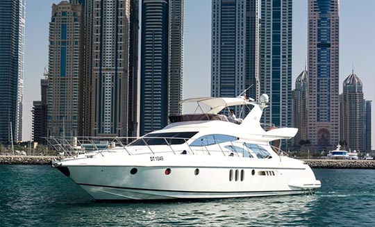 Live yacht Rental in Dubai Harbour